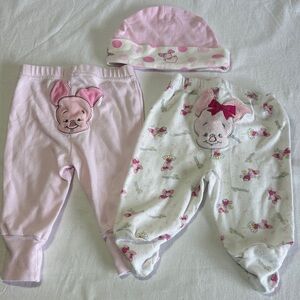 Disney - Winnie the Pooh - Piglet - Pink and White Kids One Piece Set